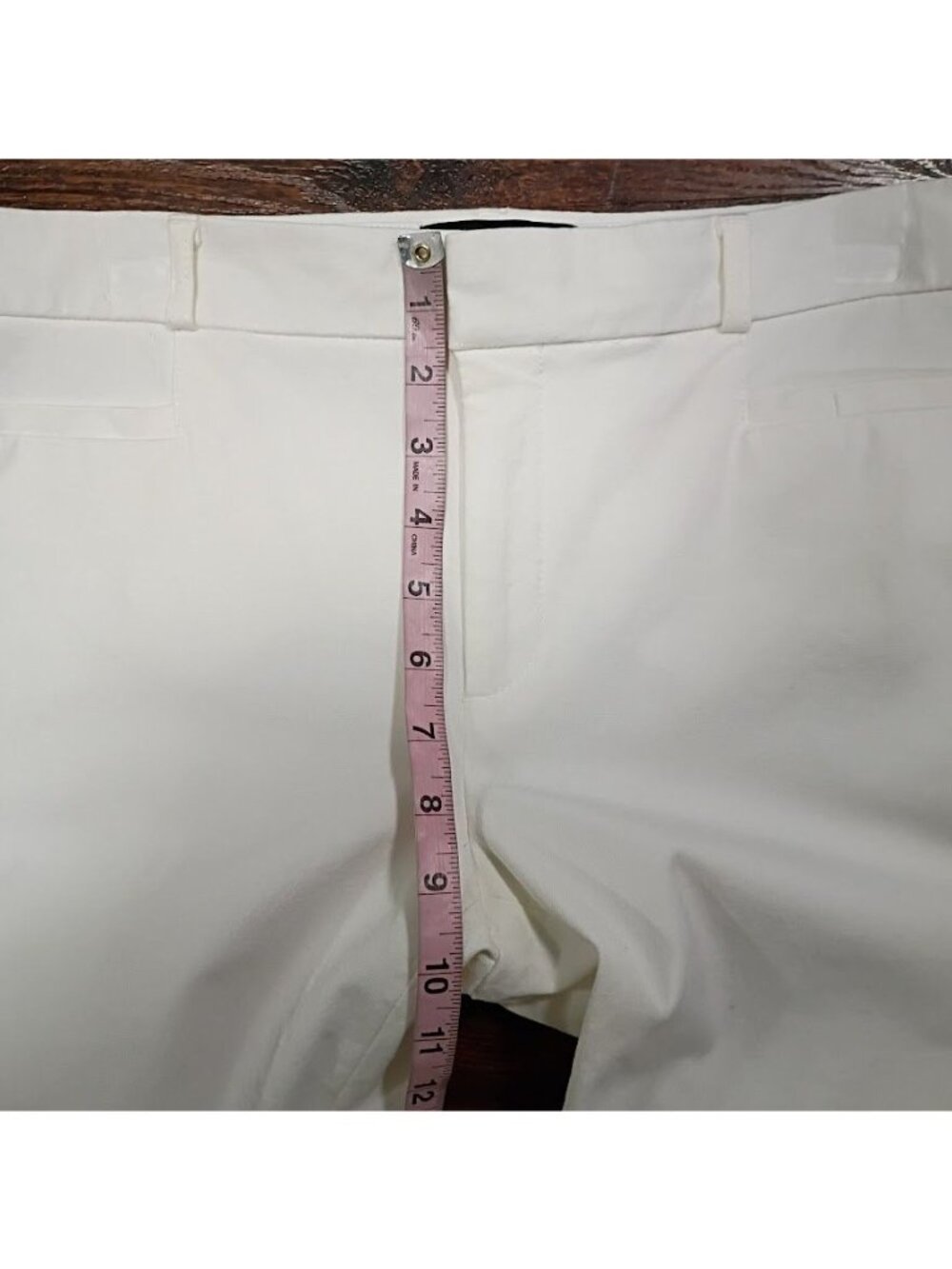 Banana Republic Size 12 Sloan Fit Womens White Dress Pants - Picture 7 of 11
